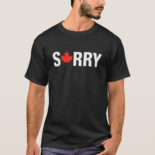 Sorry Canadian Maple Leaf Canada Polite Culture_2 Tシャツ (正面)
