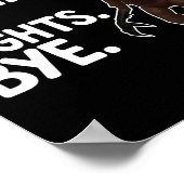 Sorry Can't 99 Nights Bye Y Deer Gamer Fan ポスター (角)