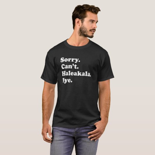 Sorry Can't Bye National Park Haleakala Tシャツ (正面フル)