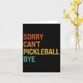 Sorry Cant Ckleball Bye Sarcastic Ckleball Player カード (黄色い花)