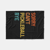 Sorry Cant Ckleball Bye Sarcastic Ckleball Player  フリースブランケット (正面(横))