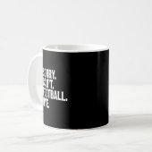 Sorry Can't Football Bye Funny Football Mom Boys G コーヒーマグカップ (正面左)