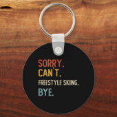 Sorry Can't Freestyle Skiing Bye Shirts Freestyle  キーホルダー (正面)