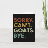 Sorry Can't Goats Bye Funny Goats カード (正面)