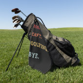 Sorry. Can't. Golfing. Bye. -  Cool Retro Golfer  ゴルフタオル (グリーン)