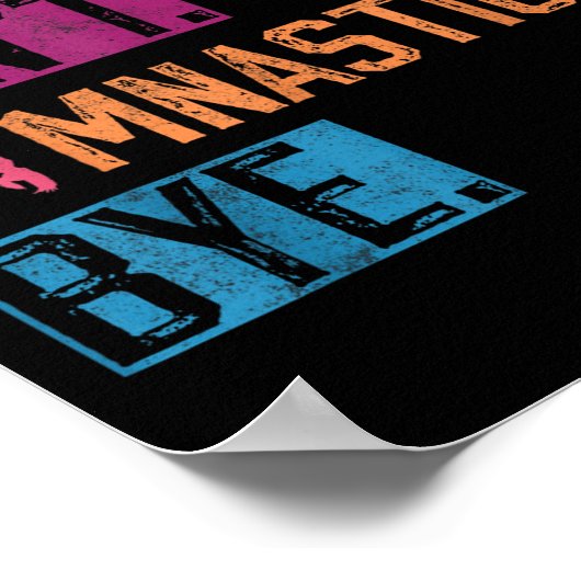 Sorry Can't Gymnastics Bye Funny Gymnastics Player ポスター (角)