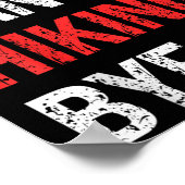 Sorry Can't Hiking Bye Retro Hiking Lovers  ポスター (角)