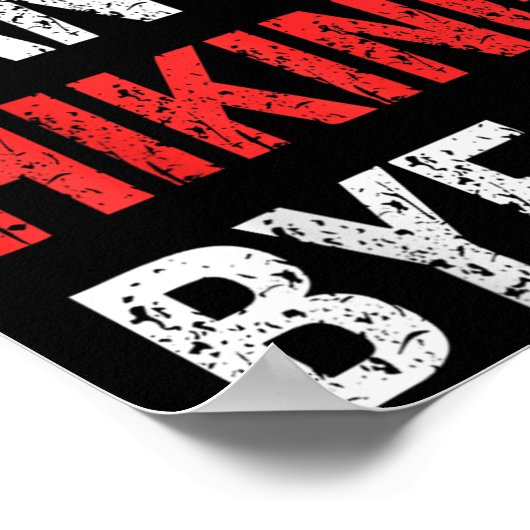 Sorry Can't Hiking Bye Retro Hiking Lovers ポスター (角)