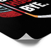 Sorry Can't Hockey Bye Funny Hockey  ポスター (角)