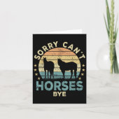 Sorry Can't Horses Bye Funny Horse  カード (正面)