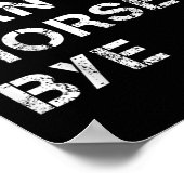 Sorry Can't Horses Bye Funny Horse  ポスター (角)