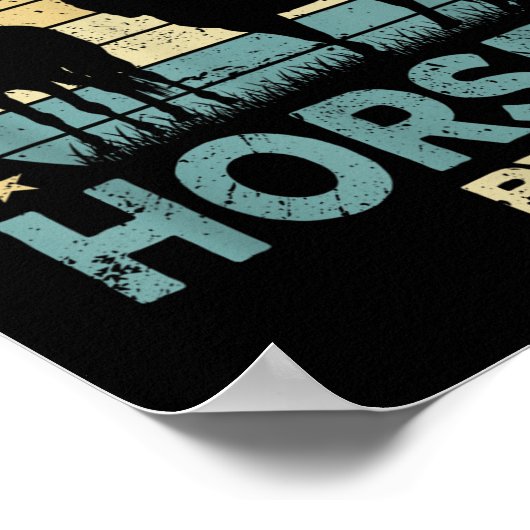 Sorry Can't Horses Bye Funny Horse  ポスター (角)