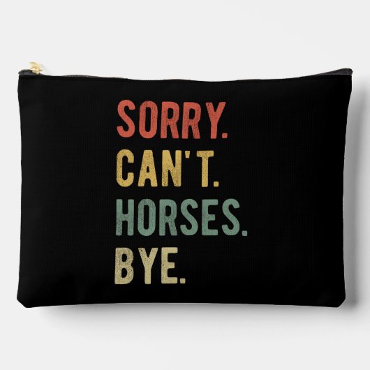 Sorry Can't Horses Bye II アクセサリーポーチ (正面)