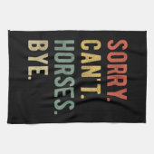 Sorry Can't Horses Bye II キッチンタオル (横)