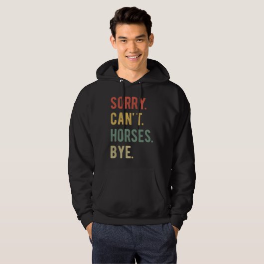 Sorry Can't Horses Bye II パーカ (正面フル)