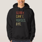 Sorry Can't Horses Bye II パーカ (正面)
