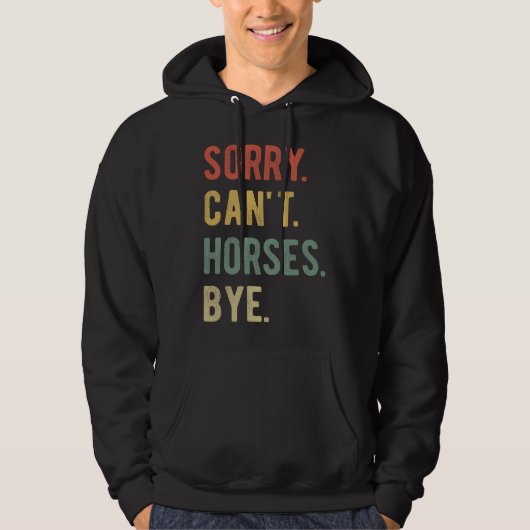 Sorry Can't Horses Bye II パーカ (正面)
