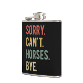 Sorry Can't Horses Bye II フラスク (左)