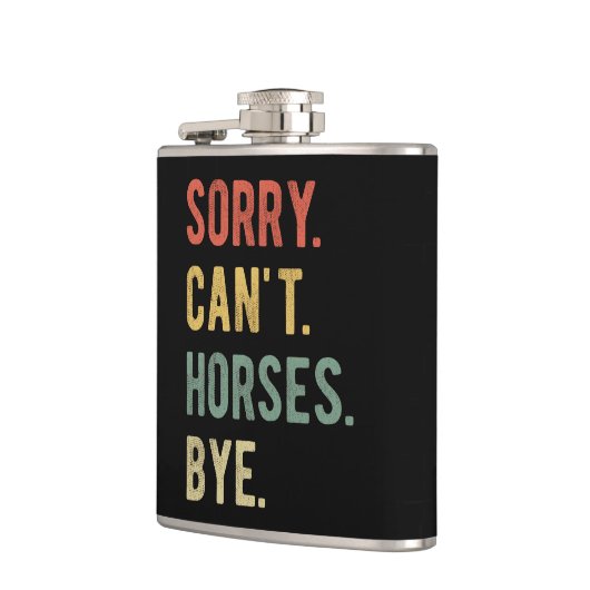 Sorry Can't Horses Bye II フラスク (左)