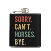 Sorry Can't Horses Bye II フラスク (正面)