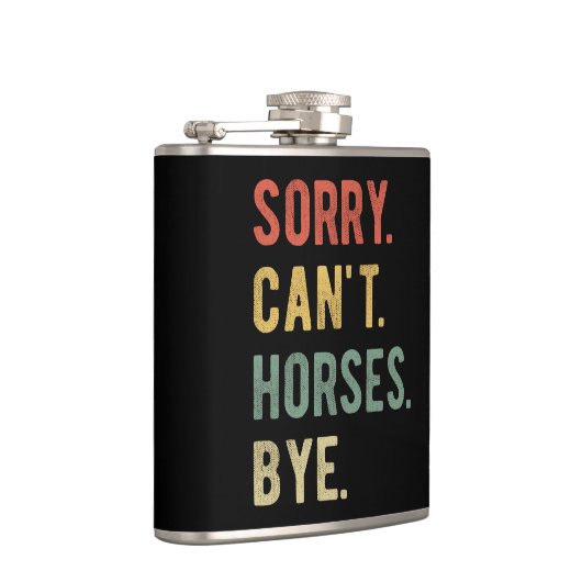 Sorry Can't Horses Bye II フラスク (右)
