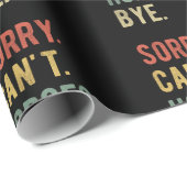 Sorry Can't Horses Bye II ラッピングペーパー (ロールコーナー)
