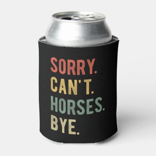 Sorry Can't Horses Bye II 缶クーラー (缶正面)