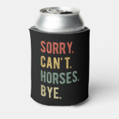 Sorry Can't Horses Bye II 缶クーラー (缶裏面)