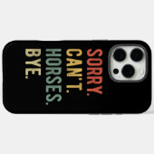 Sorry Can't Horses Bye II Case-Mate iPhoneケース (裏面 (横))