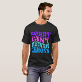 Sorry Can't Hunting Demons Korean P Music Hallowee Tシャツ (正面フル)