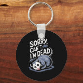 Sorry Can't I'm Dead Funny Ssum Character Playing  キーホルダー (正面)