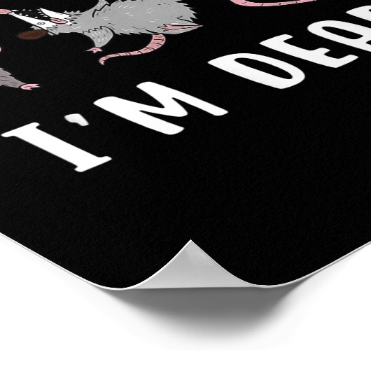 Sorry Can't I'm Dead Ssum Character Playing Dead O ポスター (角)