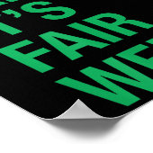 Sorry Can't It's Fair Week Funny County Fair Gift  ポスター (角)