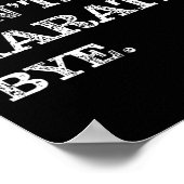 Sorry Can't Karate Bye - Funny Martial Arts Black ポスター (角)