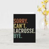Sorry Can't Lacrosse Bye  カード (黄色い花)