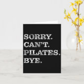 Sorry Can't Lates Bye - Funny  カード (黄色い花)