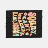 Sorry Cant Marching Band Season Music Teacher Groo フリースブランケット (正面(横))