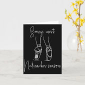 Sorry Can't Nutcracker Season Christmas Xmas Pajam カード (黄色い花)