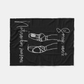 Sorry Can't Nutcracker Season Christmas Xmas Pajam フリースブランケット (正面(横))