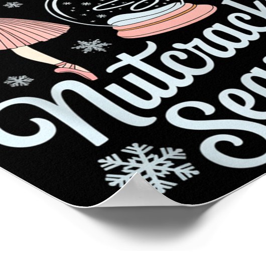 Sorry Can't Nutcracker Season Funny Christmas Quot ポスター (角)