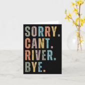 Sorry Can't River Bye, River Vibes, River Boating カード (黄色い花)