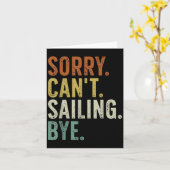 Sorry Can't Sailing Bye  カード (黄色い花)