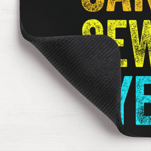 Sorry Can't Sewing Bye Teacher Student Funny Sewin マウスパッド (コーナー)