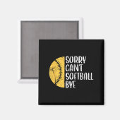 Sorry Can't Softball Bye Softball Player  マグネット (正面/裏面)