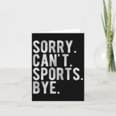 Sorry Can't Srts Bye  カード (正面)