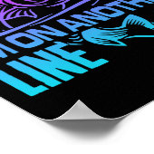 Sorry Can't Talk I'm On Another Line Funny Fishing ポスター (角)