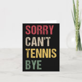 Sorry Can't Tennis Bye  カード (正面)