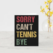 Sorry Can't Tennis Bye  カード (黄色い花)