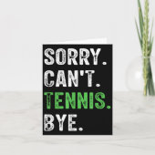 Sorry Can't Tennis Bye  カード (正面)