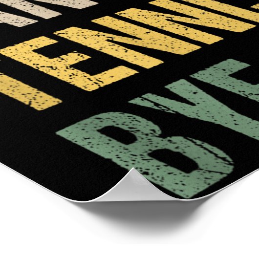 Sorry Can't Tennis Bye  ポスター (角)